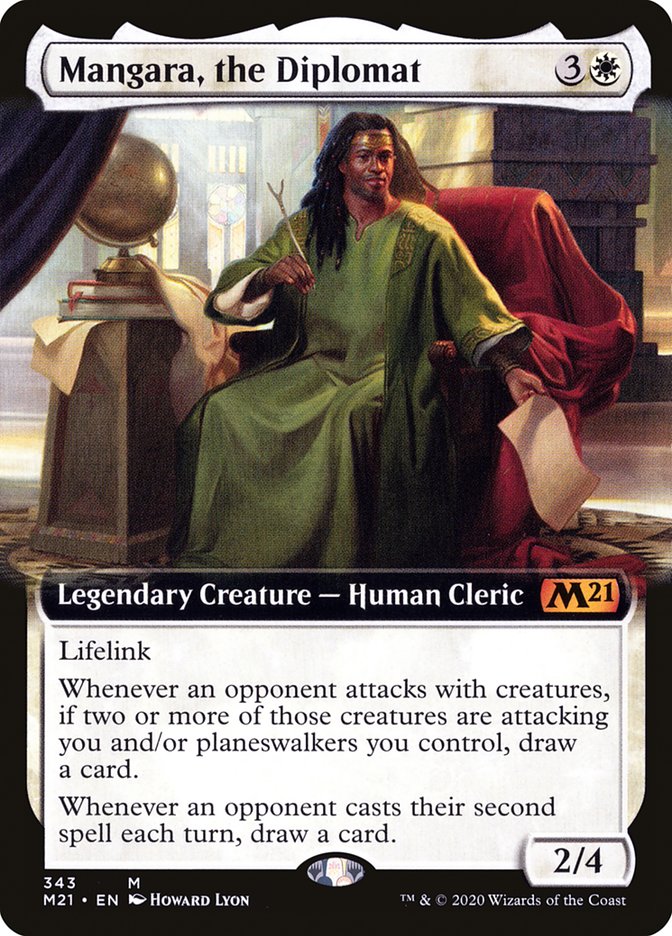 Mangara, the Diplomat (Extended Art) [Core Set 2021] [Foil]