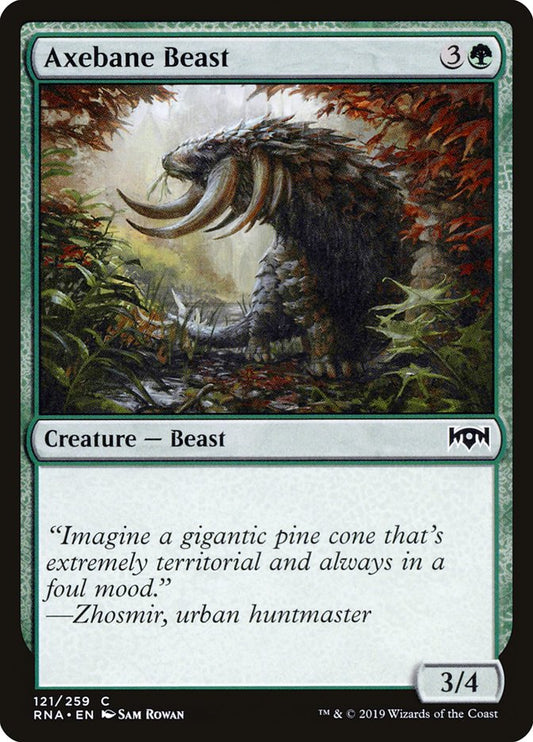 Axebane Beast [Ravnica Allegiance] [Foil]