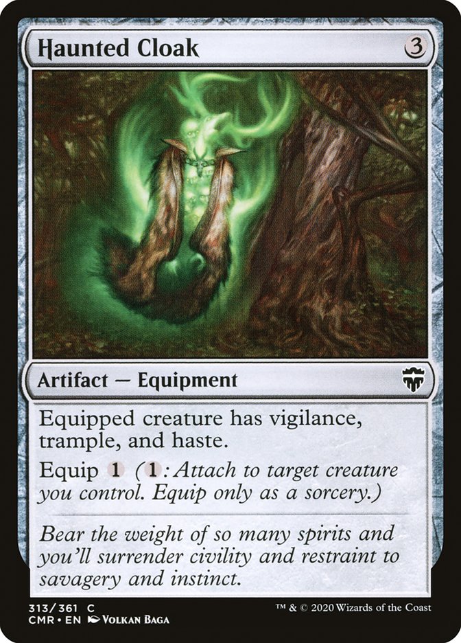 Haunted Cloak (313) [Commander Legends] [Foil]