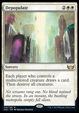 Depopulate (Promo Pack) [Streets of New Capenna Promos] [Foil]