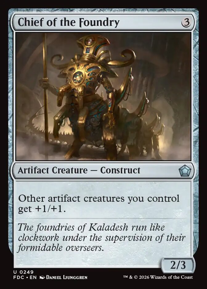 Chief of the Foundry [Foundations Commander]