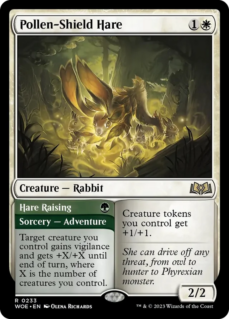 Pollen-Shield Hare // Hare Raising [Wilds of Eldraine] [Foil]