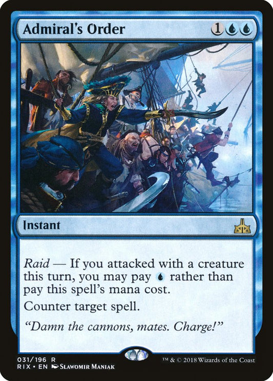 Admiral's Order [Rivals of Ixalan] [Foil]
