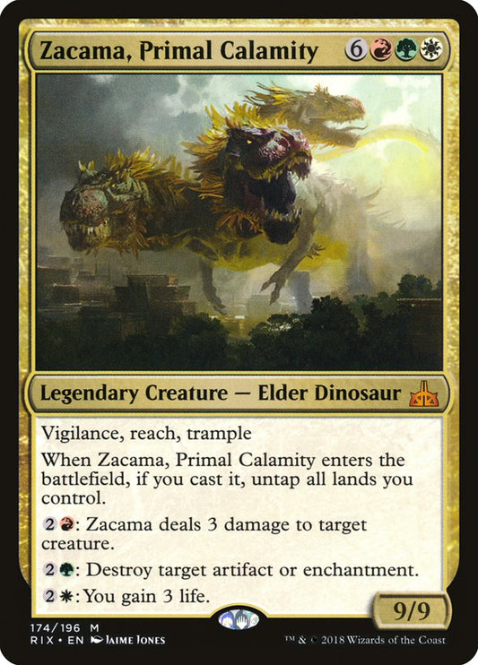 Zacama, Primal Calamity [Rivals of Ixalan] [Foil]