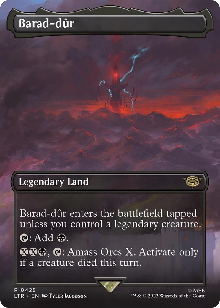 Barad-dur (Borderless Alternate Art) (425) [The Lord of the Rings: Tales of Middle-Earth] [Foil]