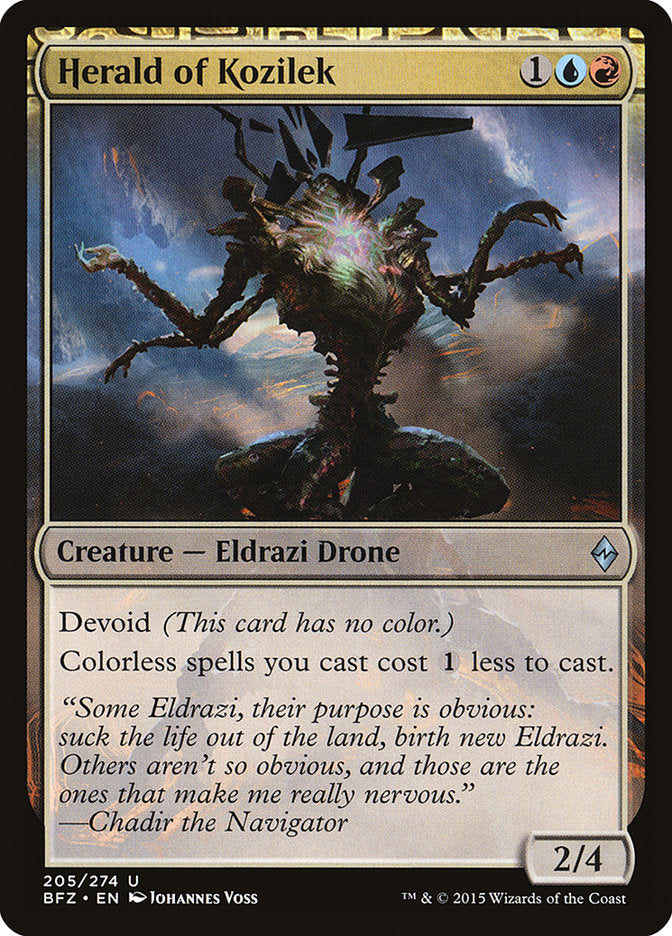 Herald of Kozilek [Battle for Zendikar] [Foil]
