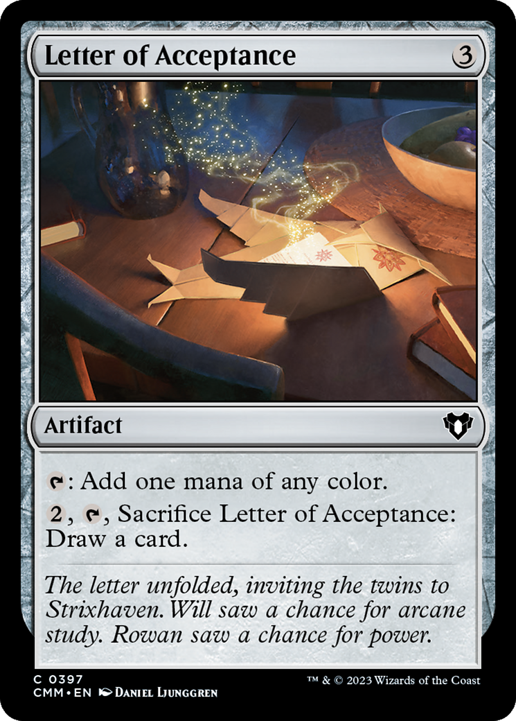 Letter of Acceptance [Commander Masters] [Foil]