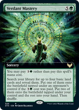 Verdant Mastery (Extended Art) [Strixhaven: School of Mages] [Foil]
