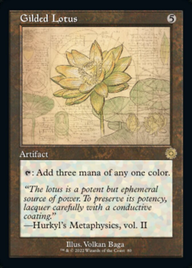 Gilded Lotus (Retro Schematic) [The Brothers' War Retro Artifacts] [Foil]