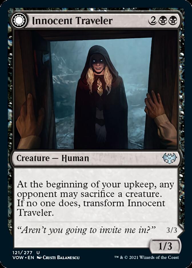 Innocent Traveler // Malicious Invader [Innistrad: Crimson Vow] [Foil]