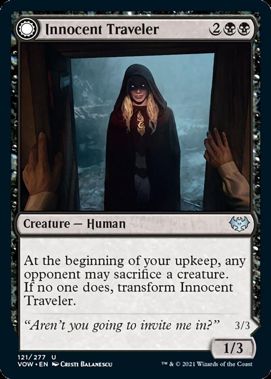 Innocent Traveler // Malicious Invader [Innistrad: Crimson Vow] [Foil]