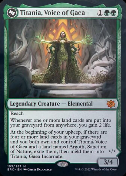 Titania, Voice of Gaea [The Brothers' War] [Foil]