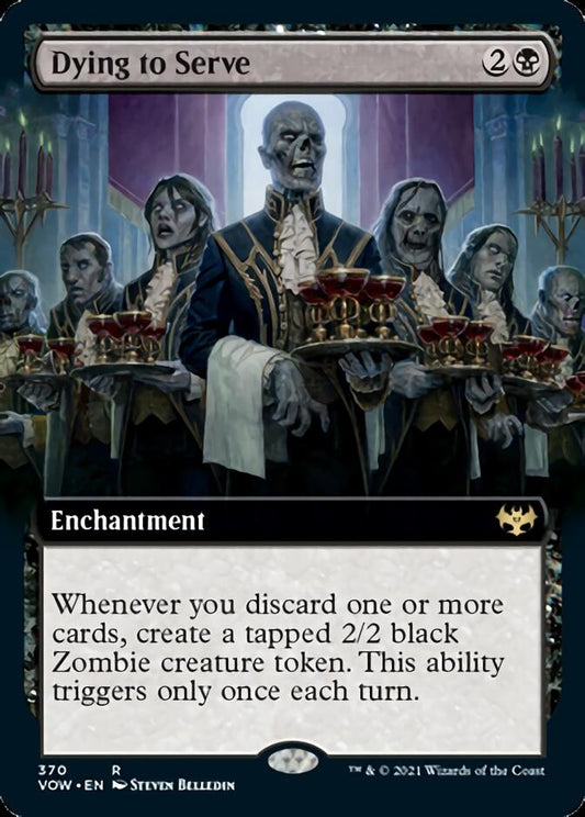 Dying to Serve (Extended Art) [Innistrad: Crimson Vow] [Foil]