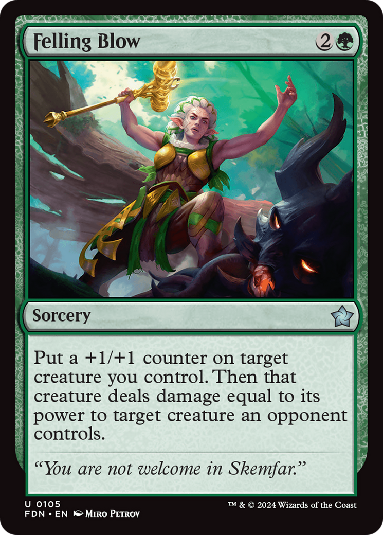 Felling Blow [Foundations] [Foil]