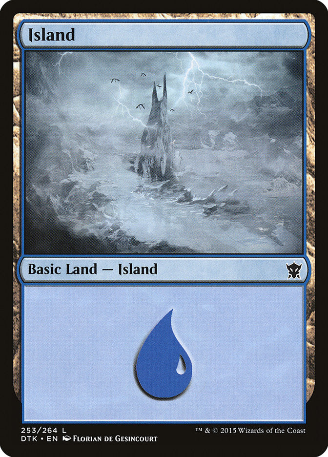 Island (253) [Dragons of Tarkir] [Foil]
