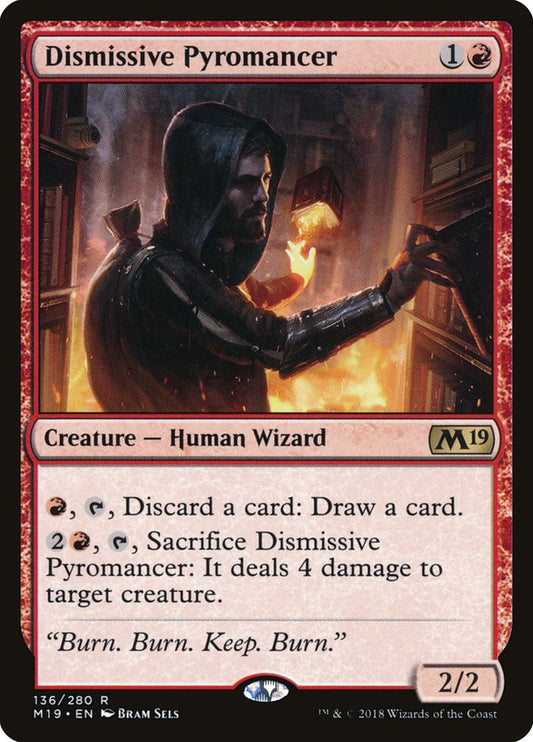 Dismissive Pyromancer [Core Set 2019] [Foil]