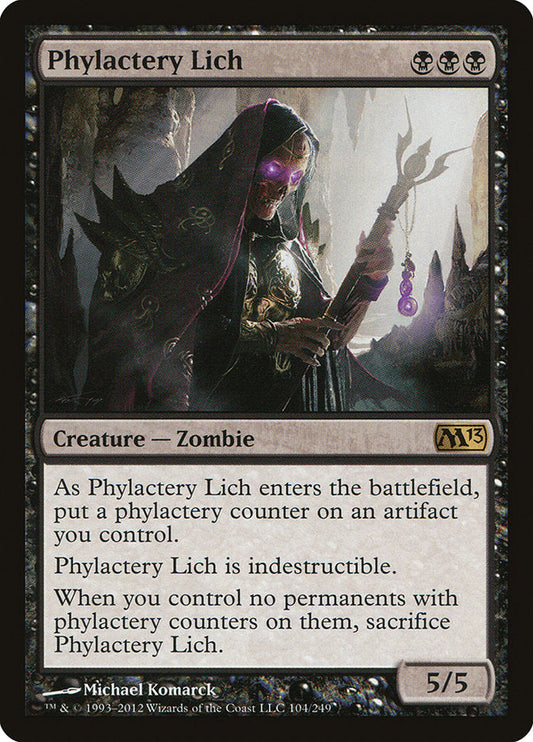 Phylactery Lich [Core Set 2013] [Foil]