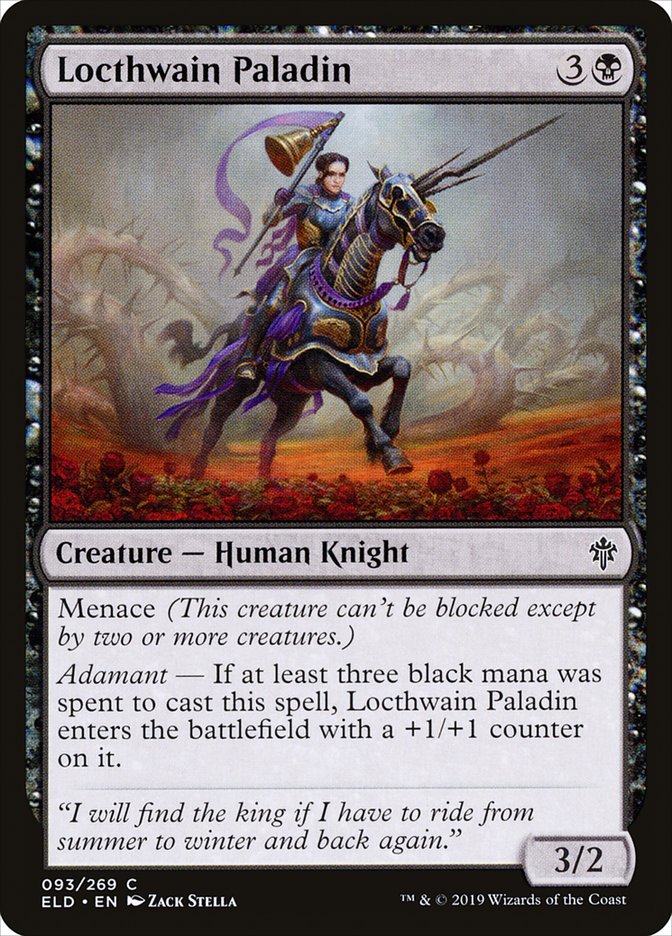 Locthwain Paladin [Throne of Eldraine] [Foil]