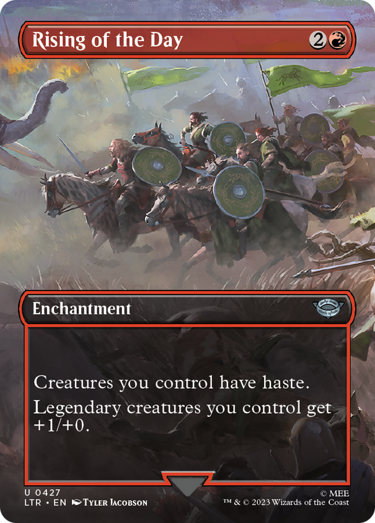 Rising of the Day (Borderless Alternate Art) [The Lord of the Rings: Tales of Middle-Earth] [Foil]