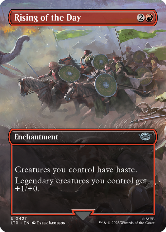 Rising of the Day (Borderless Alternate Art) [The Lord of the Rings: Tales of Middle-Earth] [Foil]