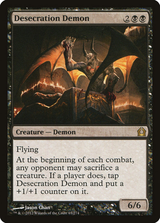 Desecration Demon [Return to Ravnica] [Foil]