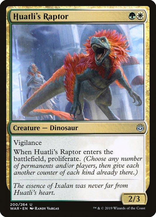 Huatli's Raptor [War of the Spark] [Foil]