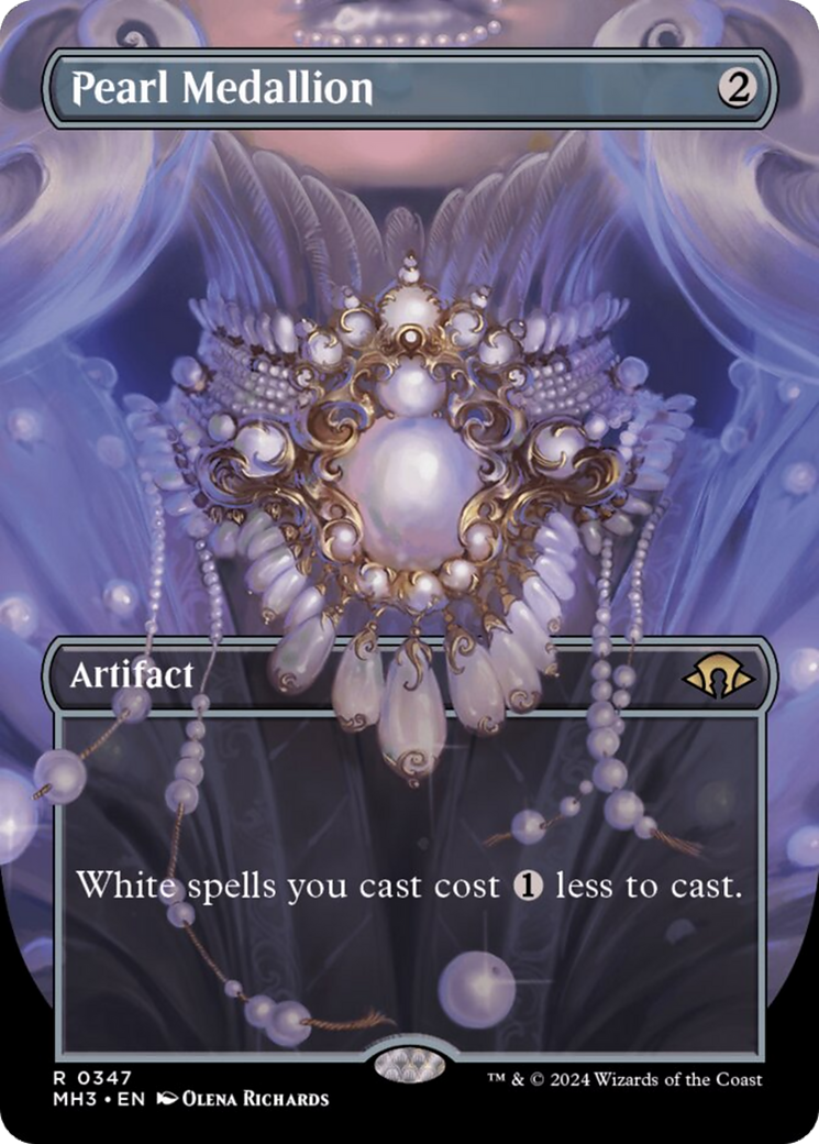 Pearl Medallion (Borderless) [Modern Horizons 3] [Foil]