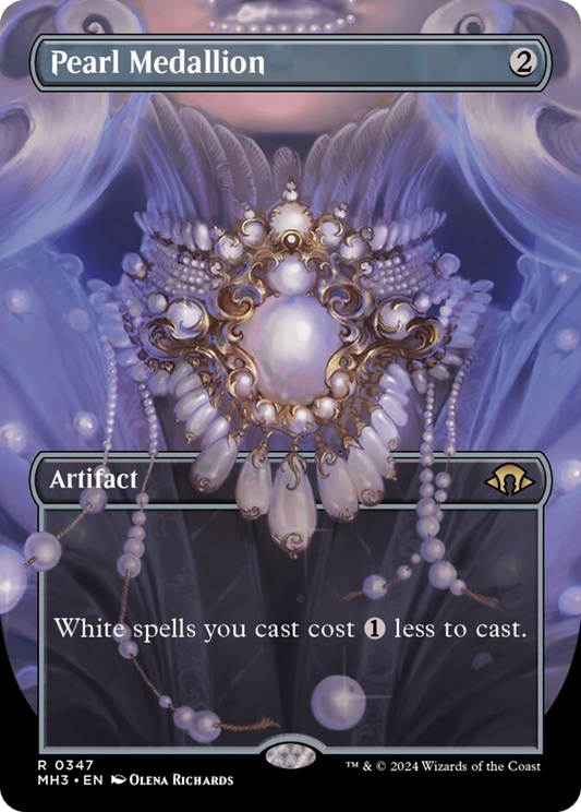 Pearl Medallion (Borderless) [Modern Horizons 3] [Foil]