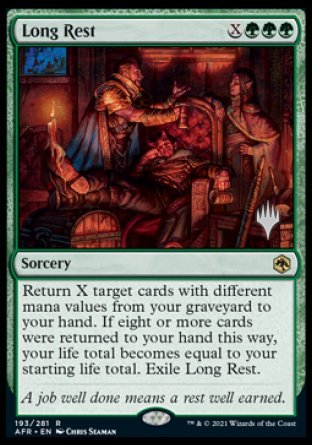 Long Rest (Promo Pack) [Dungeons & Dragons: Adventures in the Forgotten Realms Promos] [Foil]