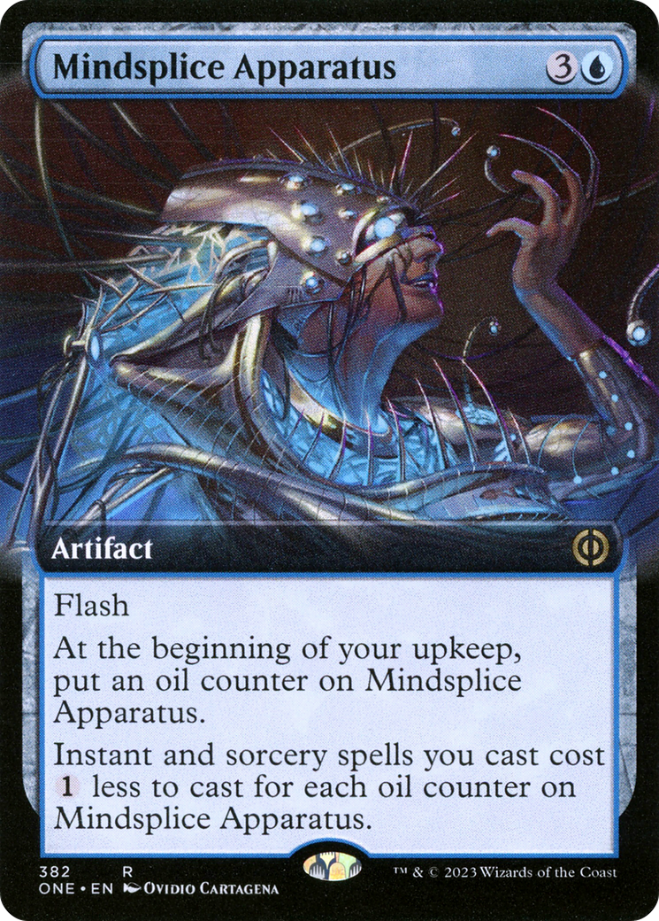 Mindsplice Apparatus (Extended Art) [Phyrexia: All Will Be One] [Foil]