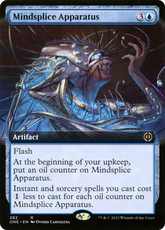 Mindsplice Apparatus (Extended Art) [Phyrexia: All Will Be One] [Foil]