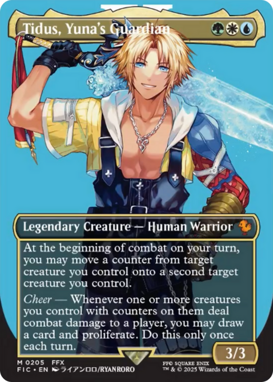 Tidus, Yuna's Guardian (Borderless) [FINAL FANTASY Commander] [Foil]