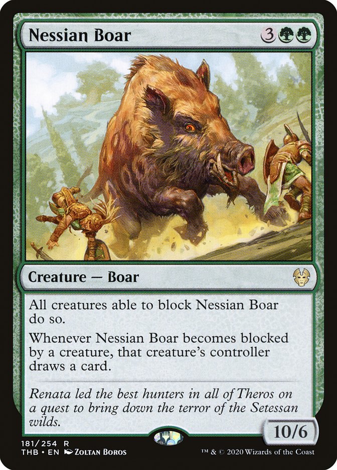 Nessian Boar [Theros Beyond Death] [Foil]