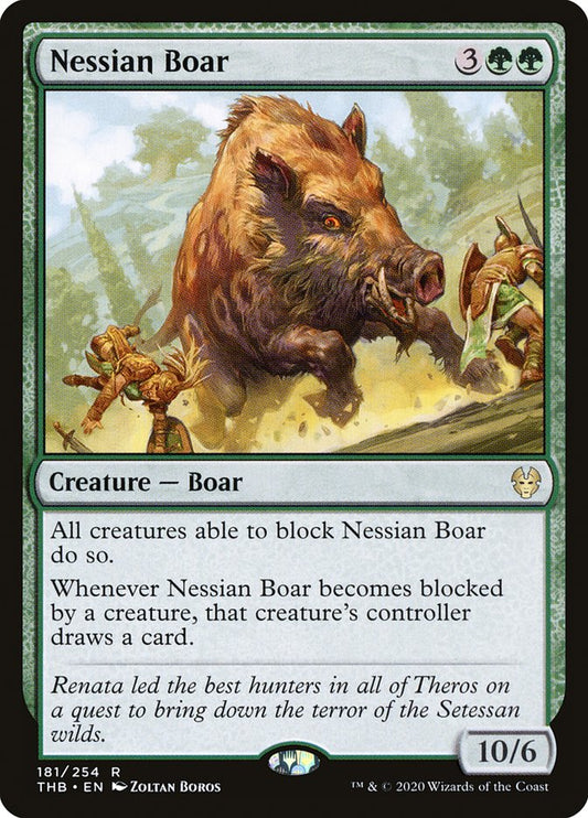 Nessian Boar [Theros Beyond Death] [Foil]