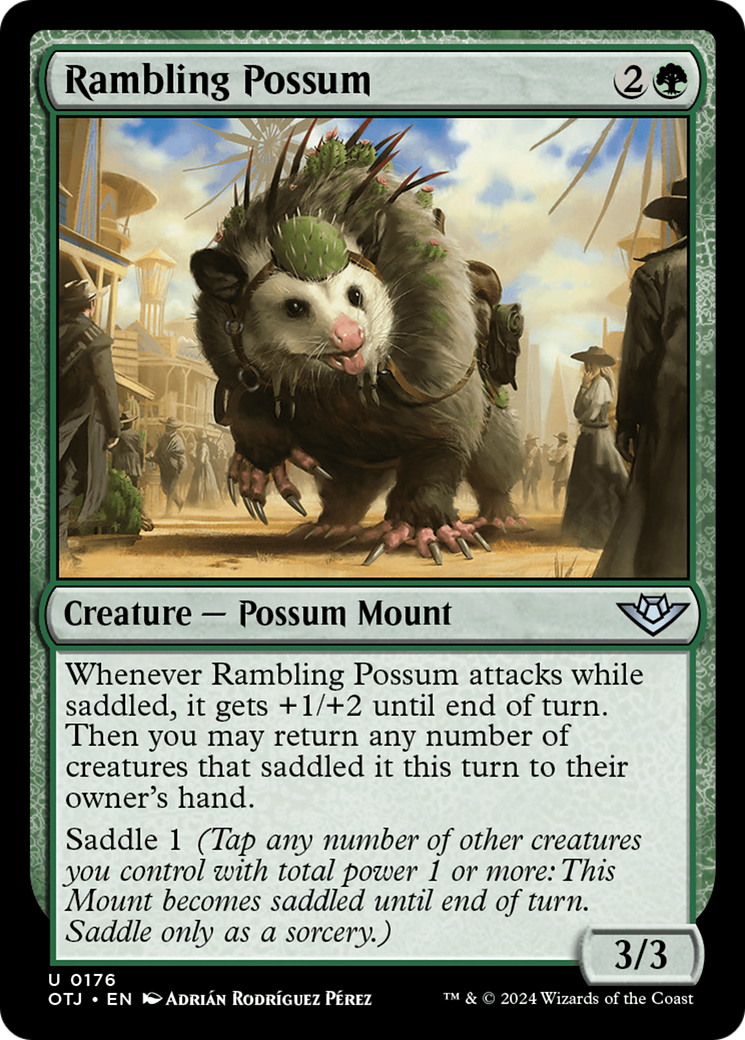 Rambling Possum [Outlaws of Thunder Junction] [Foil]