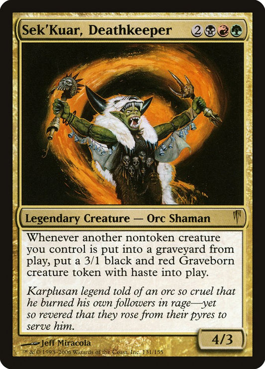 Sek'Kuar, Deathkeeper [Coldsnap] [Foil]