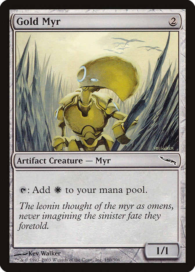 Gold Myr [Mirrodin] [Foil]