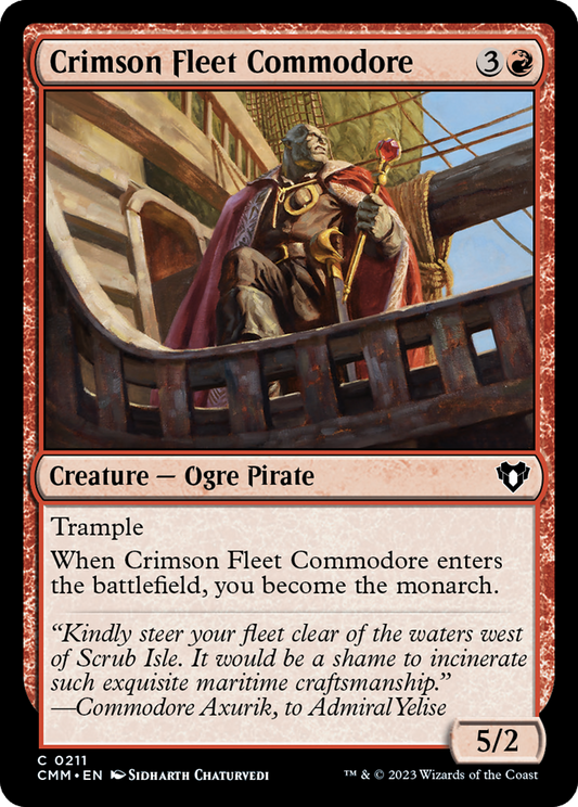 Crimson Fleet Commodore [Commander Masters] [Foil]