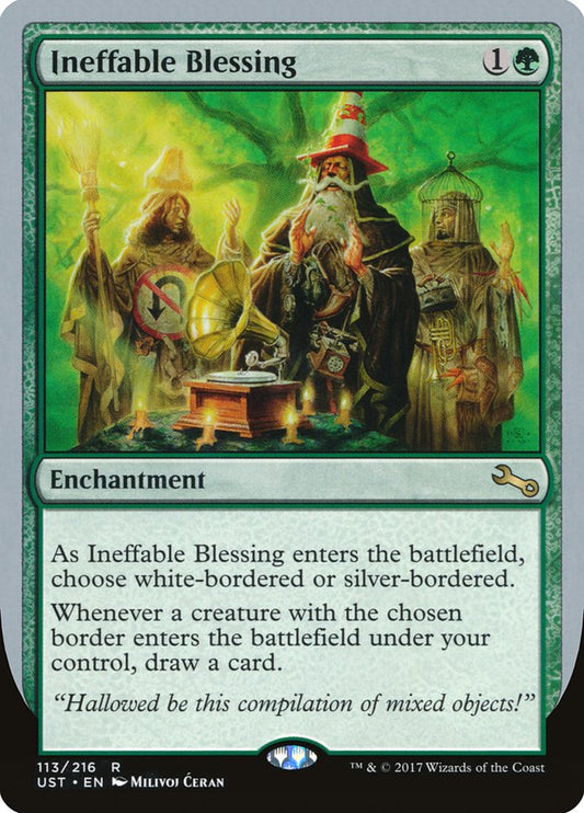 Ineffable Blessing ("choose white-bordered or silver-bordered") [Unstable] [Foil]