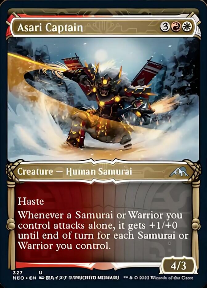 Asari Captain (Showcase Samurai) [Kamigawa: Neon Dynasty] [Foil]