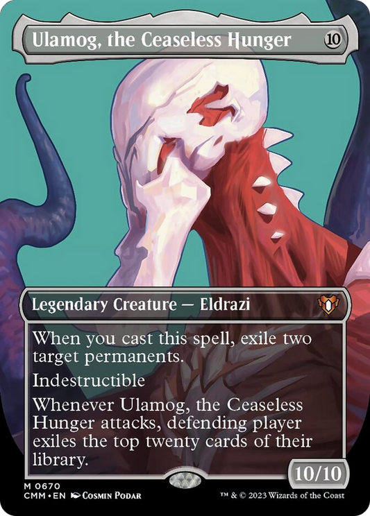Ulamog, the Ceaseless Hunger (Borderless Profile) [Commander Masters] [Foil]