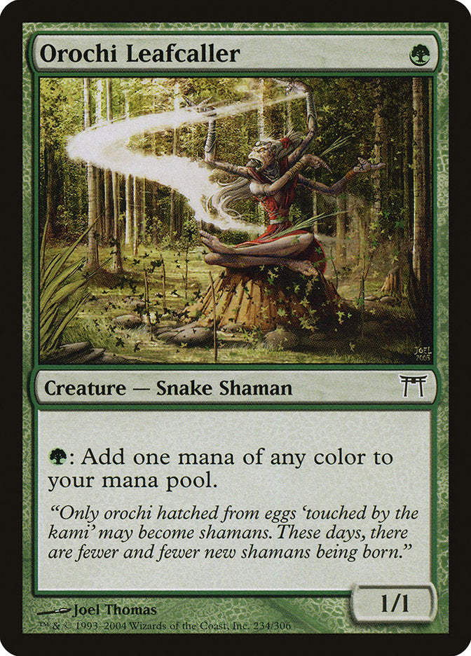 Orochi Leafcaller [Champions of Kamigawa] [Foil]