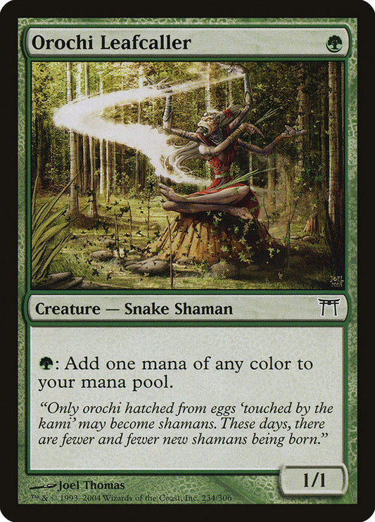 Orochi Leafcaller [Champions of Kamigawa] [Foil]