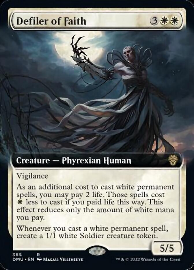 Defiler of Faith (Extended Art) [Dominaria United] [Foil]