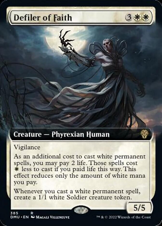 Defiler of Faith (Extended Art) [Dominaria United] [Foil]