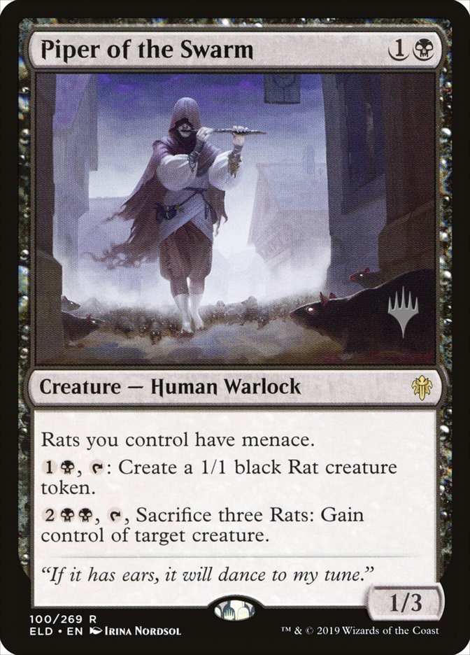 Piper of the Swarm (Promo Pack) [Throne of Eldraine Promos] [Foil]