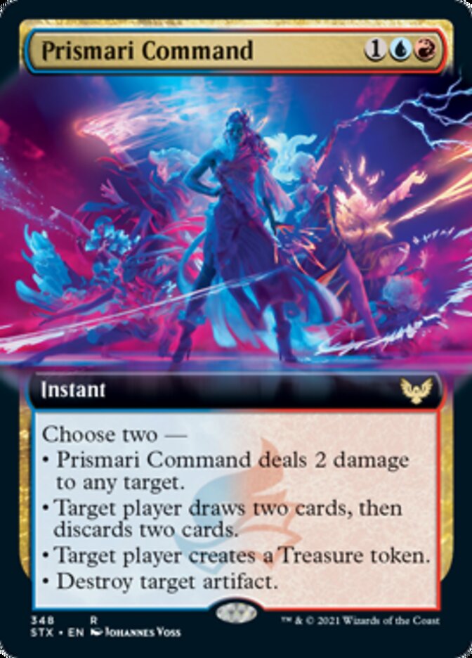 Prismari Command (Extended Art) [Strixhaven: School of Mages] [Foil]