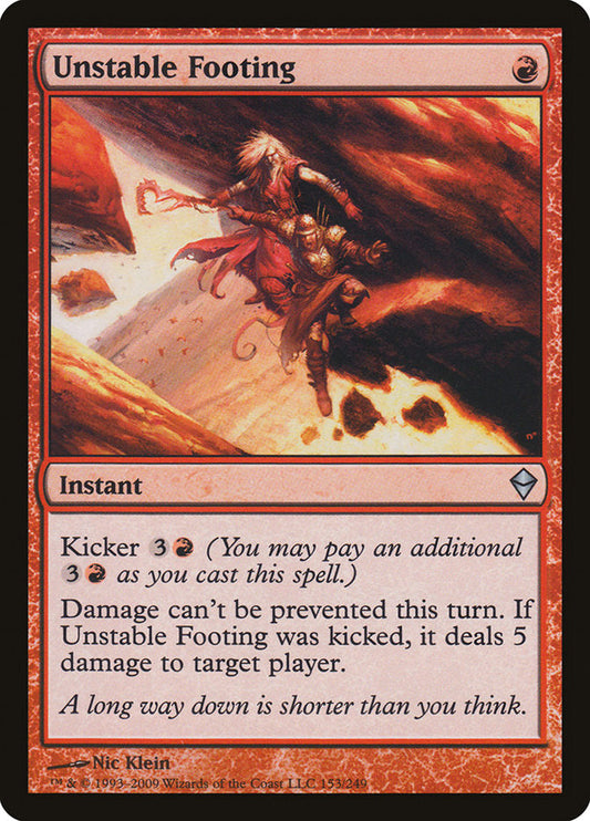 Unstable Footing [Zendikar] [Foil]