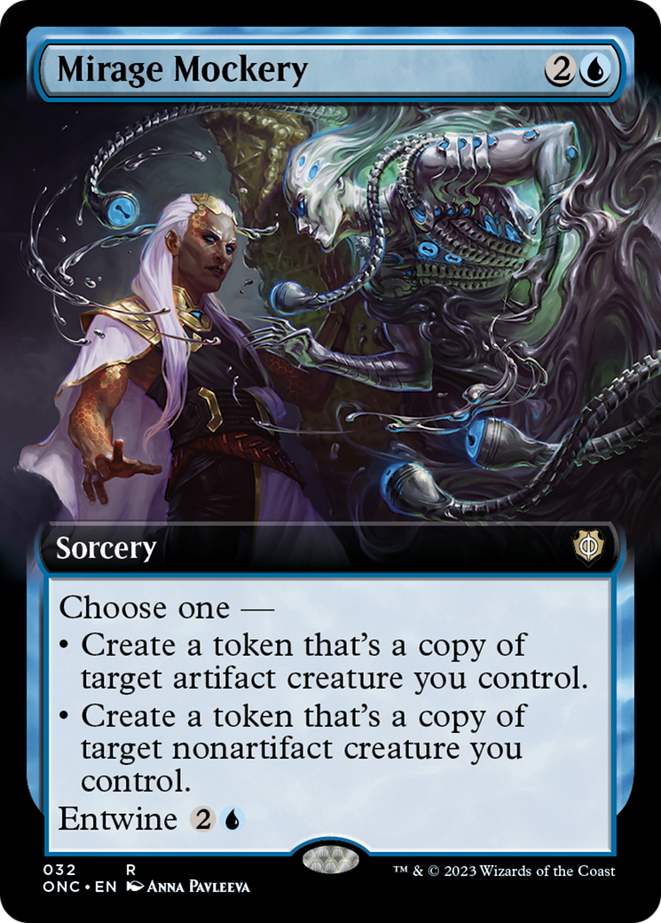 Mirage Mockery (Extended Art) [Phyrexia: All Will Be One Commander] [Foil]