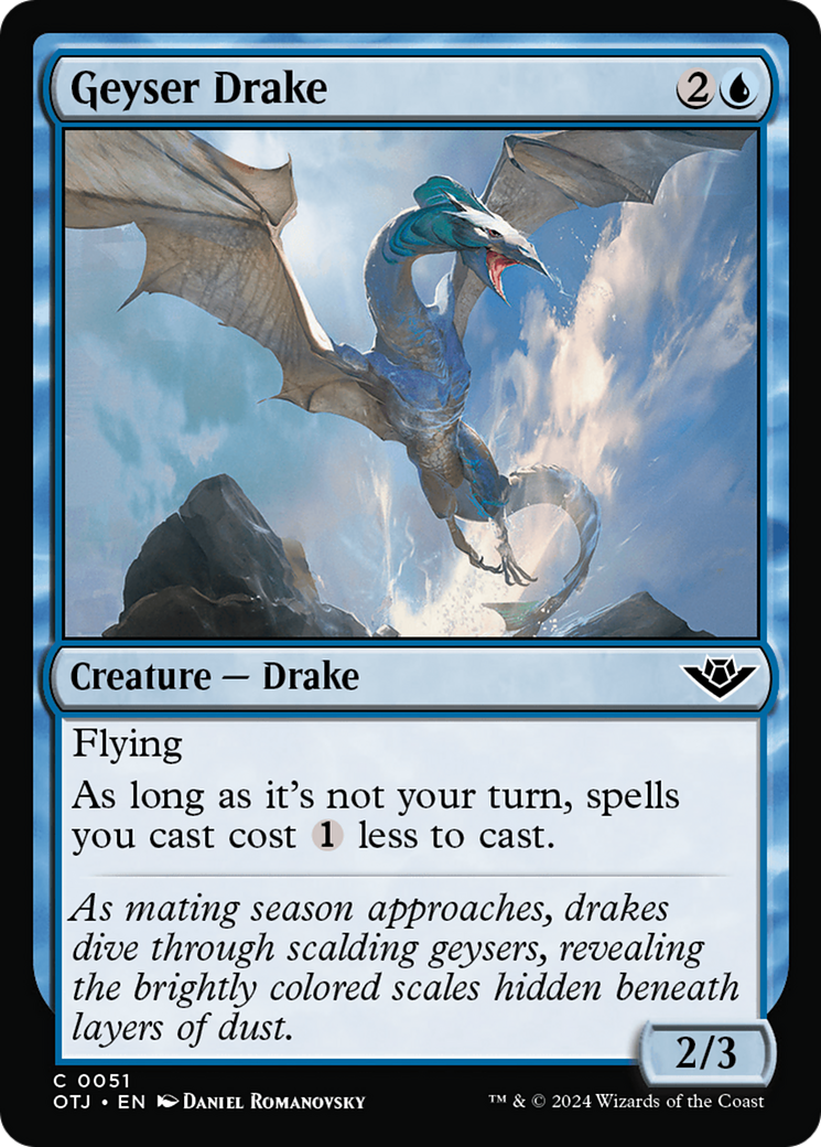 Geyser Drake [Outlaws of Thunder Junction] [Foil]